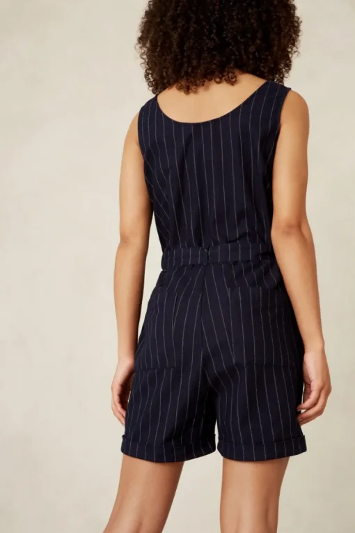 Louise Playsuit Indigo raita hamppu<Kings Of Indigo Online