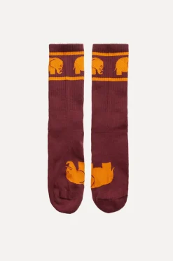 Luomupuuvillaiset Urheilusukat Burgundy<Trendsplant Store