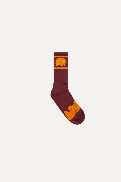 Luomupuuvillaiset Urheilusukat Burgundy<Trendsplant Store