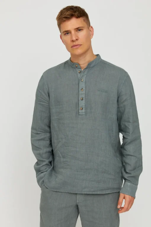 Luray Men's Long Sleeve Linen Shirt<Mazine Best Sale