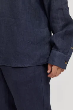 Luray Men's Long Sleeve Linen Shirt<Mazine Best Sale