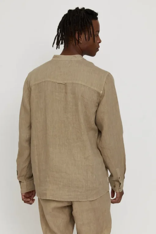 Luray Men's Long Sleeve Linen Shirt<Mazine Best Sale