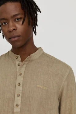Luray Men's Long Sleeve Linen Shirt<Mazine Best Sale