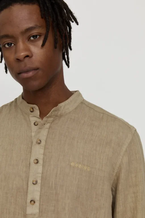 Luray Men's Long Sleeve Linen Shirt<Mazine Best Sale