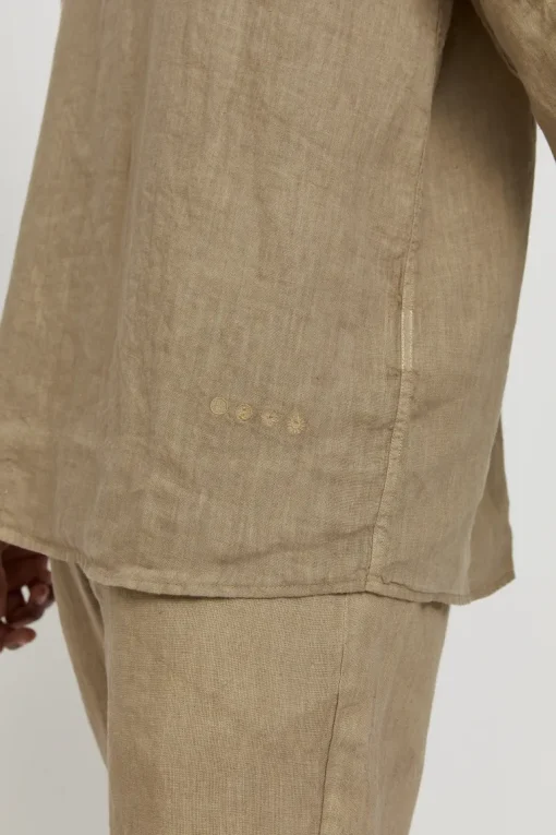 Luray Men's Long Sleeve Linen Shirt<Mazine Best Sale