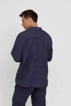 Luray Men's Long Sleeve Linen Shirt<Mazine Best Sale