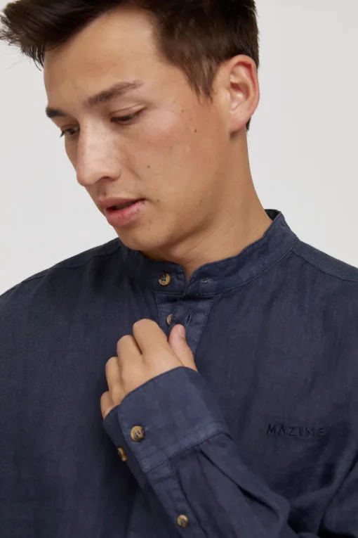 Luray Men's Long Sleeve Linen Shirt<Mazine Best Sale