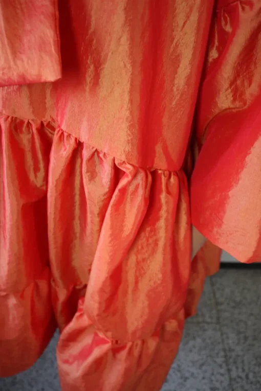 Lush Mekko Rusettikauluksella Oranssi<Miia Halmesmaa Cheap