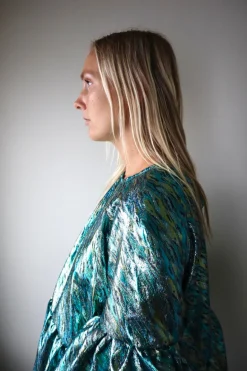 Lush mekko Vihreä Jacquard<Miia Halmesmaa Outlet