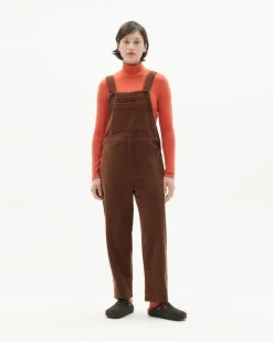 Luz Corduroy Jumpsuit Brown<Thinking MU Store