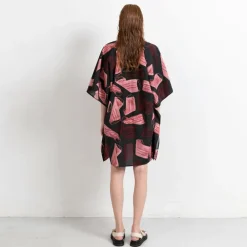 Lyhyt Juhlamekko Riviera Face Mask Print<Studio Heijne Best