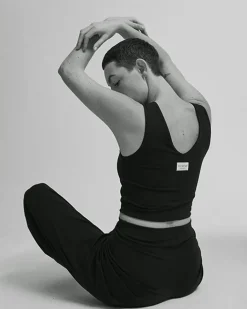 Lyhyt Urheilutoppi Musta<OH OH OM ethical sportswear New