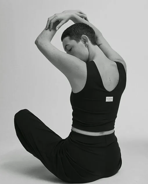Lyhyt Urheilutoppi Musta<OH OH OM ethical sportswear New