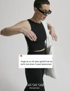 Lyhyt Urheilutoppi Musta<OH OH OM ethical sportswear New
