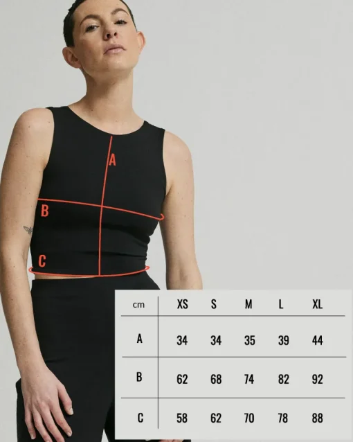 Lyhyt Urheilutoppi Musta<OH OH OM ethical sportswear New