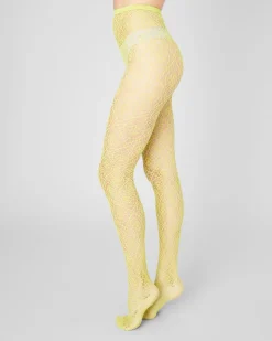 Lykke Net Tights Apple Green<Swedish Stockings Discount