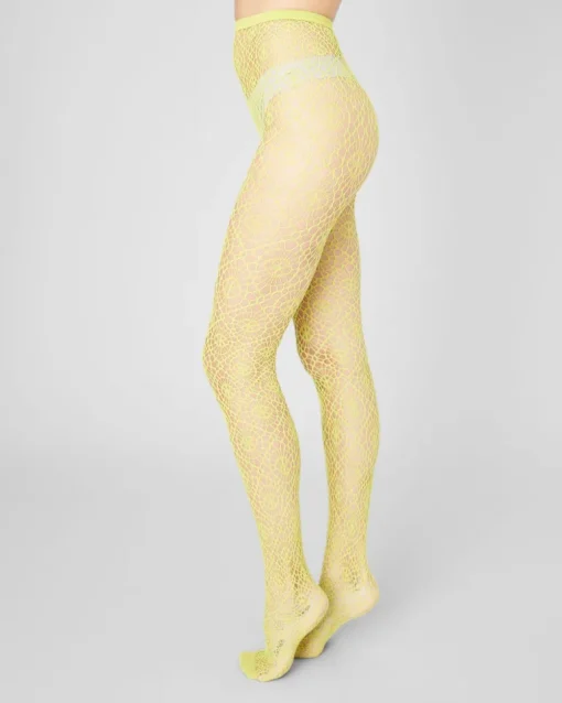 Lykke Net Tights Apple Green<Swedish Stockings Discount