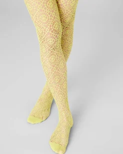 Lykke Net Tights Apple Green<Swedish Stockings Discount