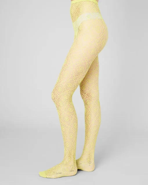 Lykke Net Tights Apple Green<Swedish Stockings Discount