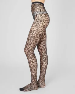 Lykke Net Tights Black<Swedish Stockings Shop