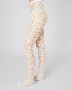 Lykke Net Tights Ivory<Swedish Stockings Sale