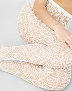Lykke Net Tights Ivory<Swedish Stockings Sale