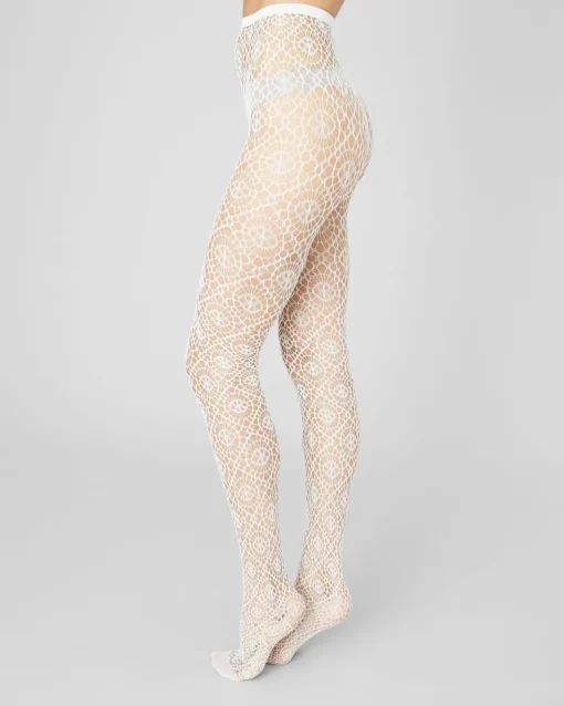 Lykke Net Tights Ivory<Swedish Stockings Sale