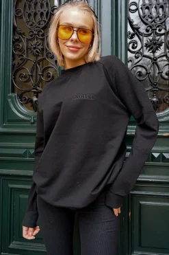 Mag Sweatshirt Black<ANGELL Cheap