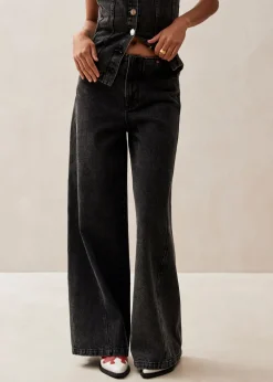Magda Denim Pants Black<ALOHAS Discount
