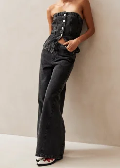 Magda Denim Pants Black<ALOHAS Discount