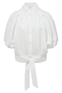 Magic Cotton Broiderie Blouse Off White<KOMODO Flash Sale