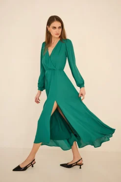 Magnolia Dress Emerald Green<Enteliér Online