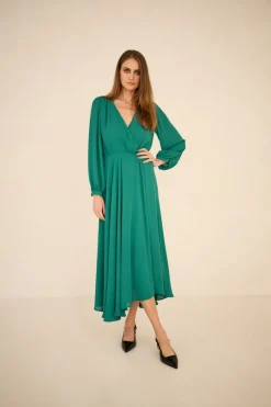 Magnolia Dress Emerald Green<Enteliér Online