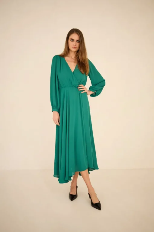 Magnolia Dress Emerald Green<Enteliér Online