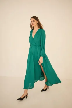Magnolia Dress Emerald Green<Enteliér Online