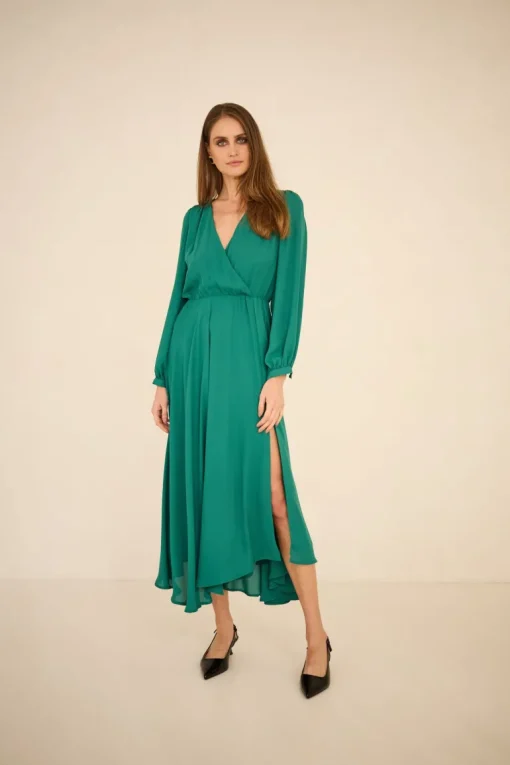 Magnolia Dress Emerald Green<Enteliér Online