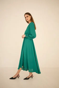 Magnolia Dress Emerald Green<Enteliér Online