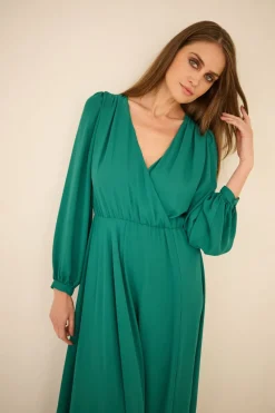 Magnolia Dress Emerald Green<Enteliér Online