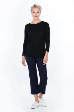 Maija Capri Trousers Dark Blue<FALLA FINLAND New