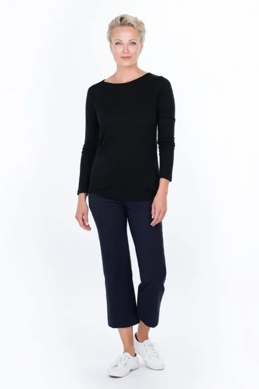 Maija Capri Trousers Dark Blue<FALLA FINLAND New