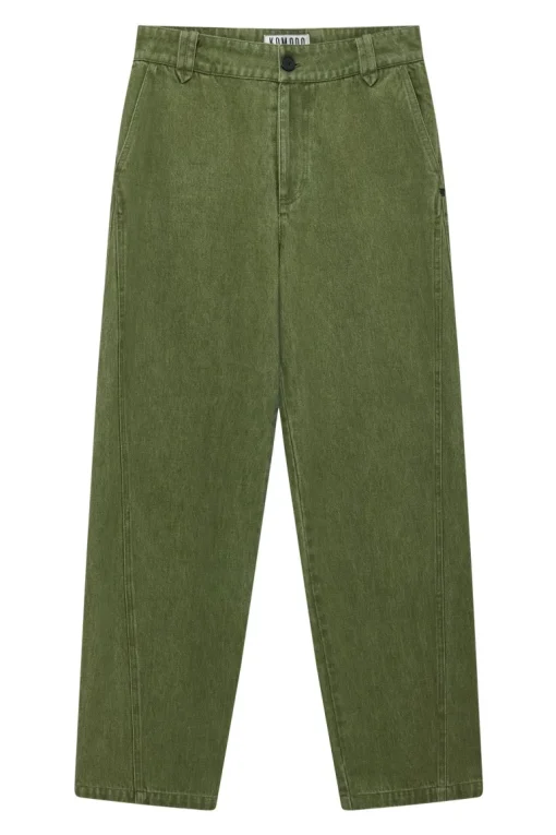 Makulu Organic Cotton Trouser Green Wash<KOMODO Hot