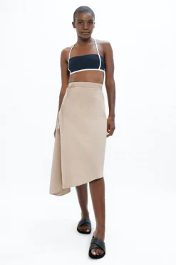 Mallorca Asymmetric Skirt Sand<1 People Fashion