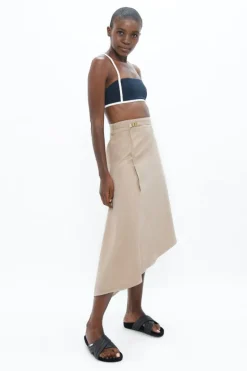 Mallorca Asymmetric Skirt Sand<1 People Fashion