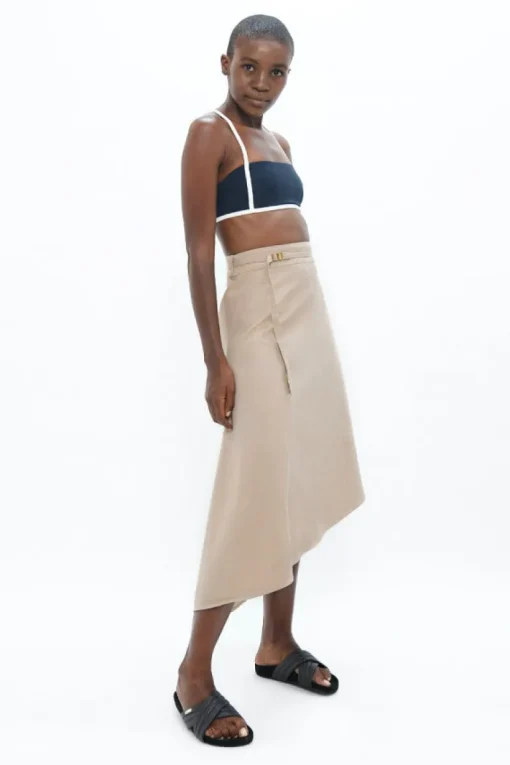 Mallorca Asymmetric Skirt Sand<1 People Fashion