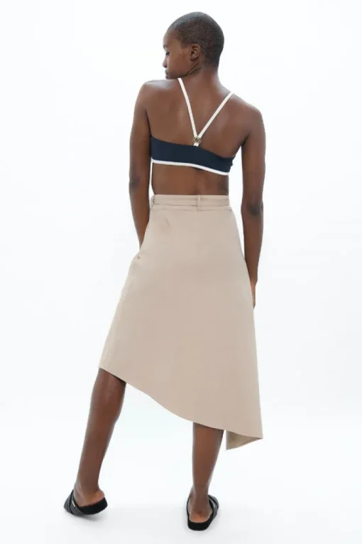 Mallorca Asymmetric Skirt Sand<1 People Fashion