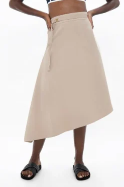 Mallorca Asymmetric Skirt Sand<1 People Fashion