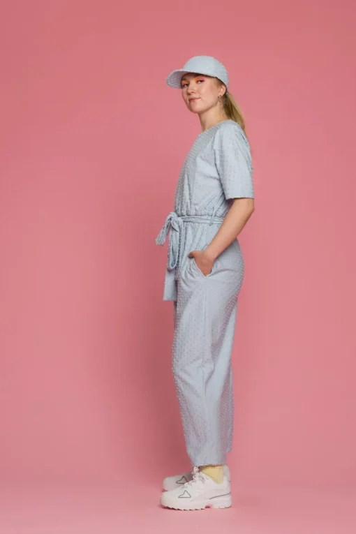Manuela Jumpsuit Blue Dot<Aarrelabel Shop