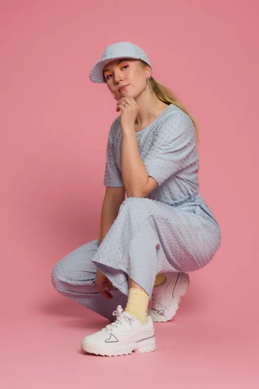 Manuela Jumpsuit Blue Dot<Aarrelabel Shop