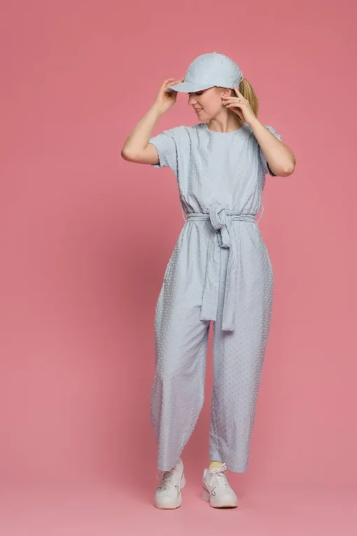 Manuela Jumpsuit Blue Dot<Aarrelabel Shop