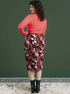 Marcela Skirt Pellot Chocolate Brown<Aarrelabel Store